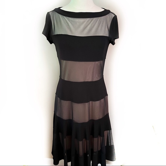 JOSEPH RIBKOFF striped knee length dress size 8 - Picture 3 of 6